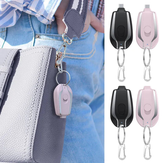 1500mah Mini Portable Keychain Phone Charger